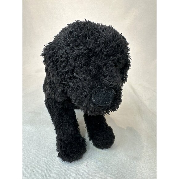 Douglas Cuddle Toys Black Plush Puppy Dog Stuffed Animal Soft Realistic 8 Inches - Picture 2 of 5
